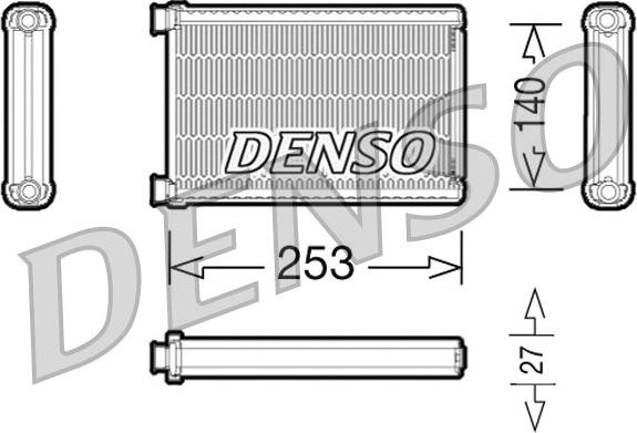 Denso DRR05005 - Теплообменник, отопление салона parts5.com