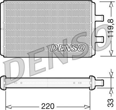 Denso DRR12007 - Теплообменник, отопление салона parts5.com