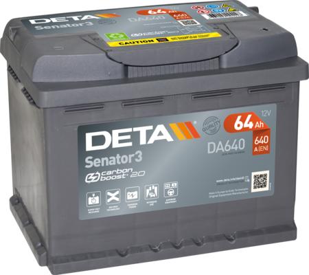 DETA DA640 - Стартерная аккумуляторная батарея, АКБ parts5.com