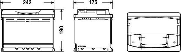 DETA DA640 - Стартерная аккумуляторная батарея, АКБ parts5.com