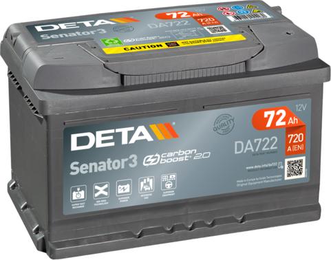 DETA DA722 - Batería de arranque parts5.com