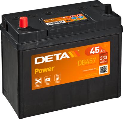 DETA DB457 - Стартерная аккумуляторная батарея, АКБ parts5.com