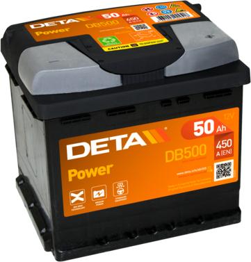 DETA DB500 - Стартерная аккумуляторная батарея, АКБ parts5.com