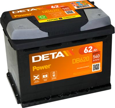 DETA DB620 - Стартерная аккумуляторная батарея, АКБ parts5.com