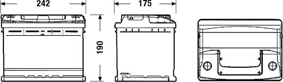 DETA DC550 - Стартерная аккумуляторная батарея, АКБ parts5.com