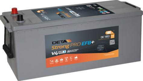 DETA DE1853 - Стартерная аккумуляторная батарея, АКБ parts5.com