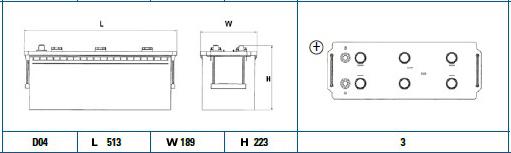 DETA DG1403 - Стартерная аккумуляторная батарея, АКБ parts5.com