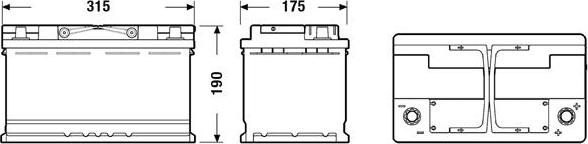 DETA DK820 - Стартерная аккумуляторная батарея, АКБ parts5.com