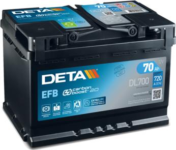 DETA DL700 - Стартерная аккумуляторная батарея, АКБ parts5.com