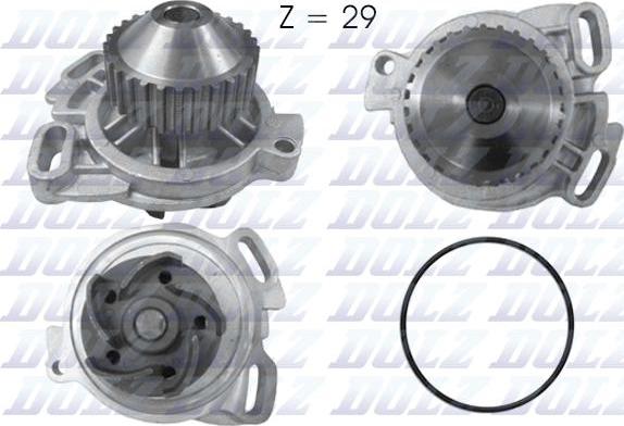 DOLZ A158 - Water Pump parts5.com