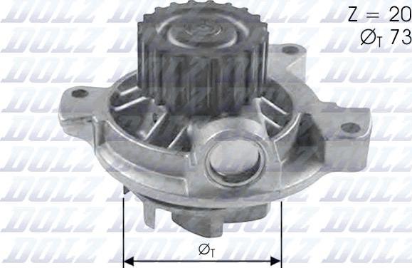 DOLZ A280 - Водяной насос parts5.com