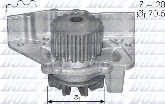 DOLZ C119 - Водяной насос parts5.com