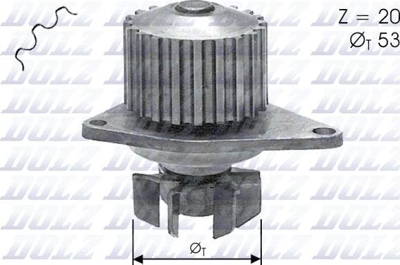 DOLZ C110 - Водяной насос parts5.com