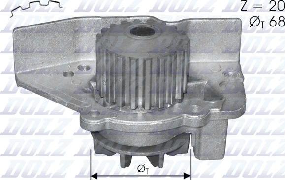 DOLZ C118 - Водяной насос parts5.com