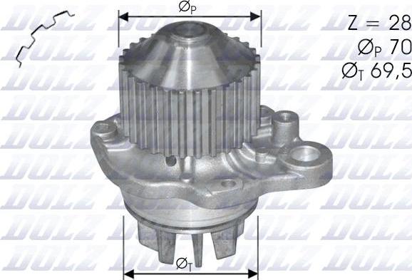 DOLZ C121 - Водяной насос parts5.com