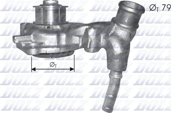 DOLZ F166 - Водяной насос parts5.com