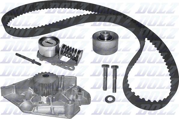 DOLZ KD009 - Водяной насос + комплект зубчатого ремня parts5.com