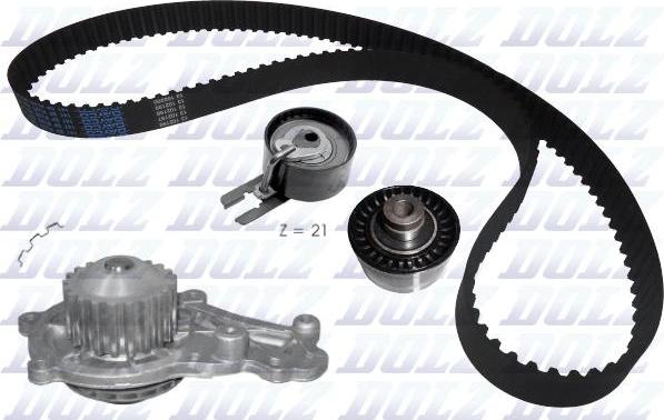 DOLZ KD015 - Water Pump & Timing Belt Set parts5.com