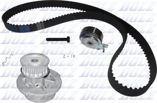 DOLZ KD021 - Water Pump & Timing Belt Set parts5.com