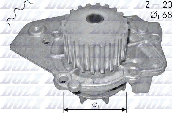 DOLZ N206 - Водяной насос parts5.com