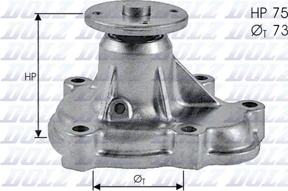 DOLZ O143 - Водяной насос parts5.com