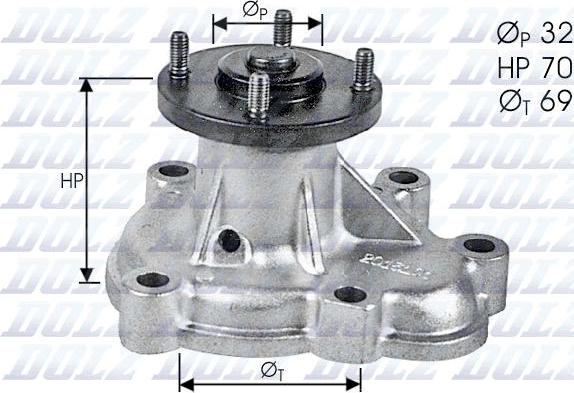 DOLZ O131 - Water Pump parts5.com