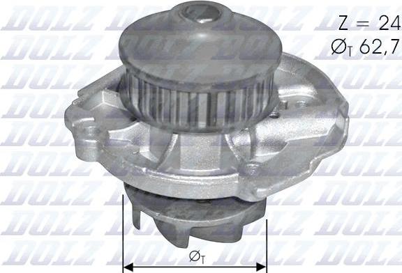 DOLZ S261 - Водяной насос parts5.com