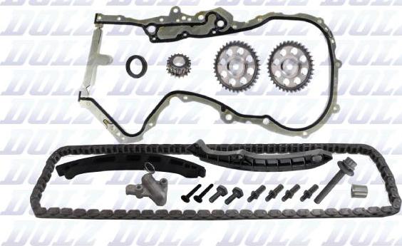 DOLZ SKCA008F - Комплект цепи привода распредвала parts5.com