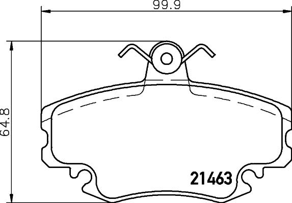 GMC 2146304 - Тормозные колодки, дисковые, комплект parts5.com