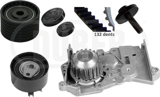 DÜRER PA161113 - Водяной насос + комплект зубчатого ремня parts5.com