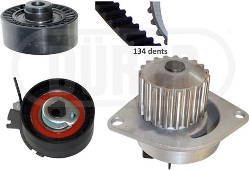 DÜRER PA121157 - Водяной насос + комплект зубчатого ремня parts5.com