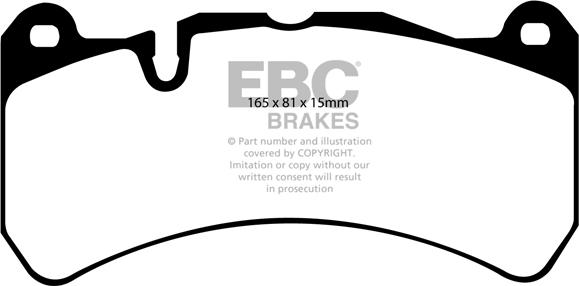 EBC Brakes DP51591NDX - Тормозные колодки, дисковые, комплект parts5.com