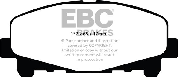 EBC Brakes DP21999 - Тормозные колодки, дисковые, комплект parts5.com