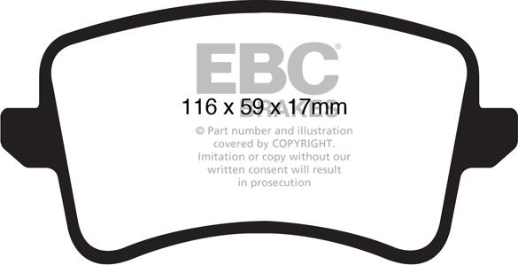 EBC Brakes DP41988R - Тормозные колодки, дисковые, комплект parts5.com