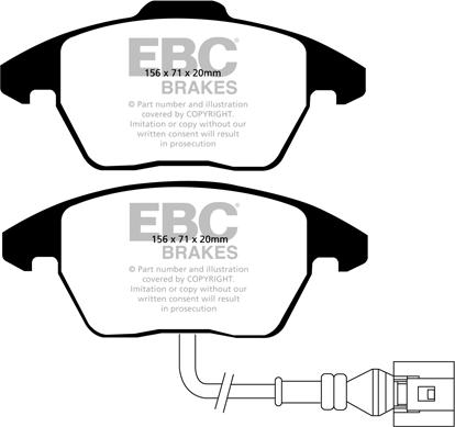 EBC Brakes DP41517R - Тормозные колодки, дисковые, комплект parts5.com