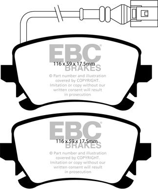 EBC Brakes DP41534R - Тормозные колодки, дисковые, комплект parts5.com