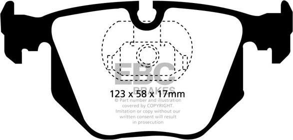 EBC Brakes DP41118R - Тормозные колодки, дисковые, комплект parts5.com