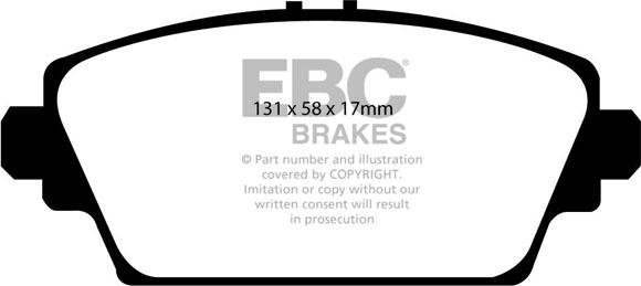 EBC Brakes DP41339R - Тормозные колодки, дисковые, комплект parts5.com