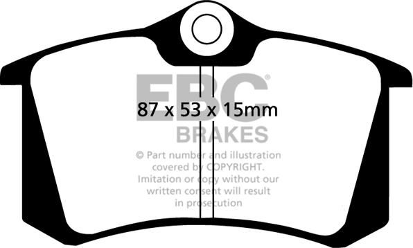 EBC Brakes DP4680R - Тормозные колодки, дисковые, комплект parts5.com