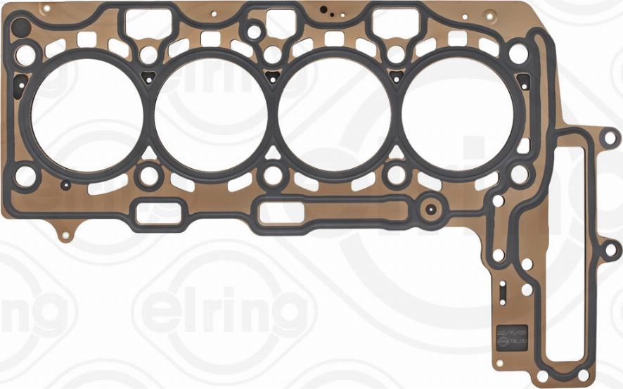 Elring 796.280 - Прокладка, головка цилиндра parts5.com