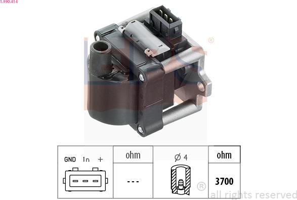 EPS 1.990.414 - Катушка зажигания parts5.com