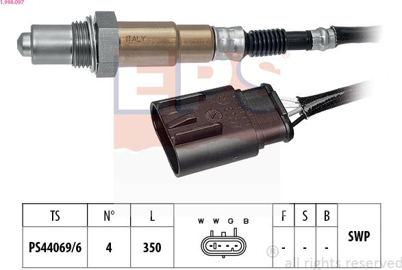 EPS 1.998.097 - Lambda Sensor parts5.com