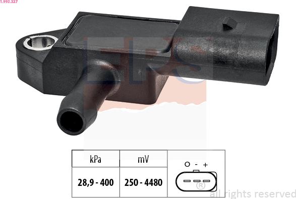 EPS 1.993.327 - Датчик давления воздуха, высотный корректор parts5.com