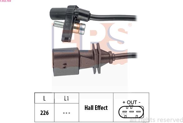 EPS 1.953.759 - Датчик импульсов, коленвал parts5.com