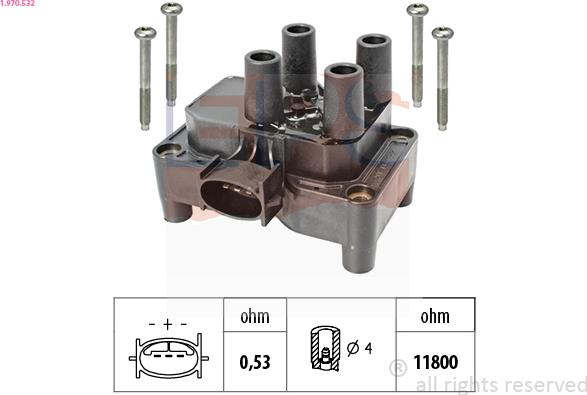 EPS 1.970.532 - Катушка зажигания parts5.com