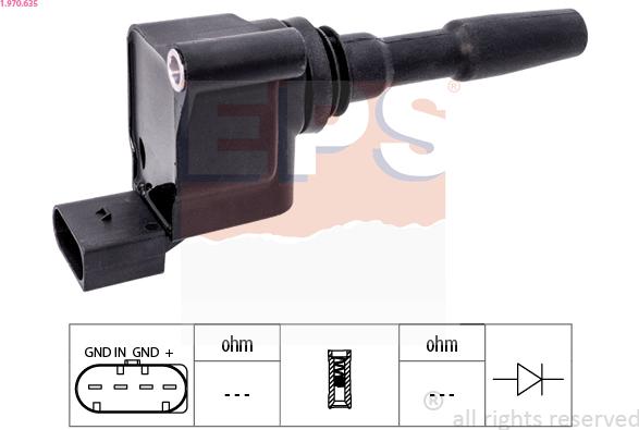 EPS 1.970.635 - Катушка зажигания parts5.com