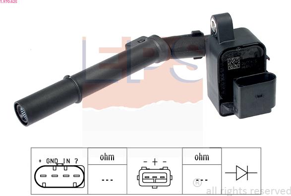 EPS 1.970.625 - Катушка зажигания parts5.com