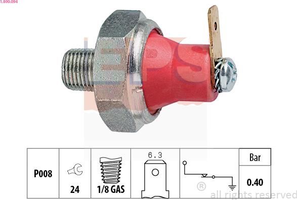 EPS 1.800.094 - Sender Unit, oil pressure parts5.com