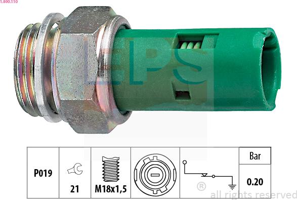 EPS 1.800.110 - Sender Unit, oil pressure parts5.com