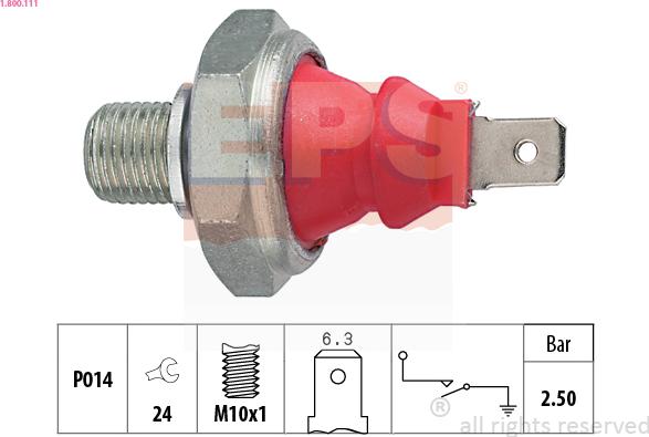 EPS 1.800.111 - Sender Unit, oil pressure parts5.com